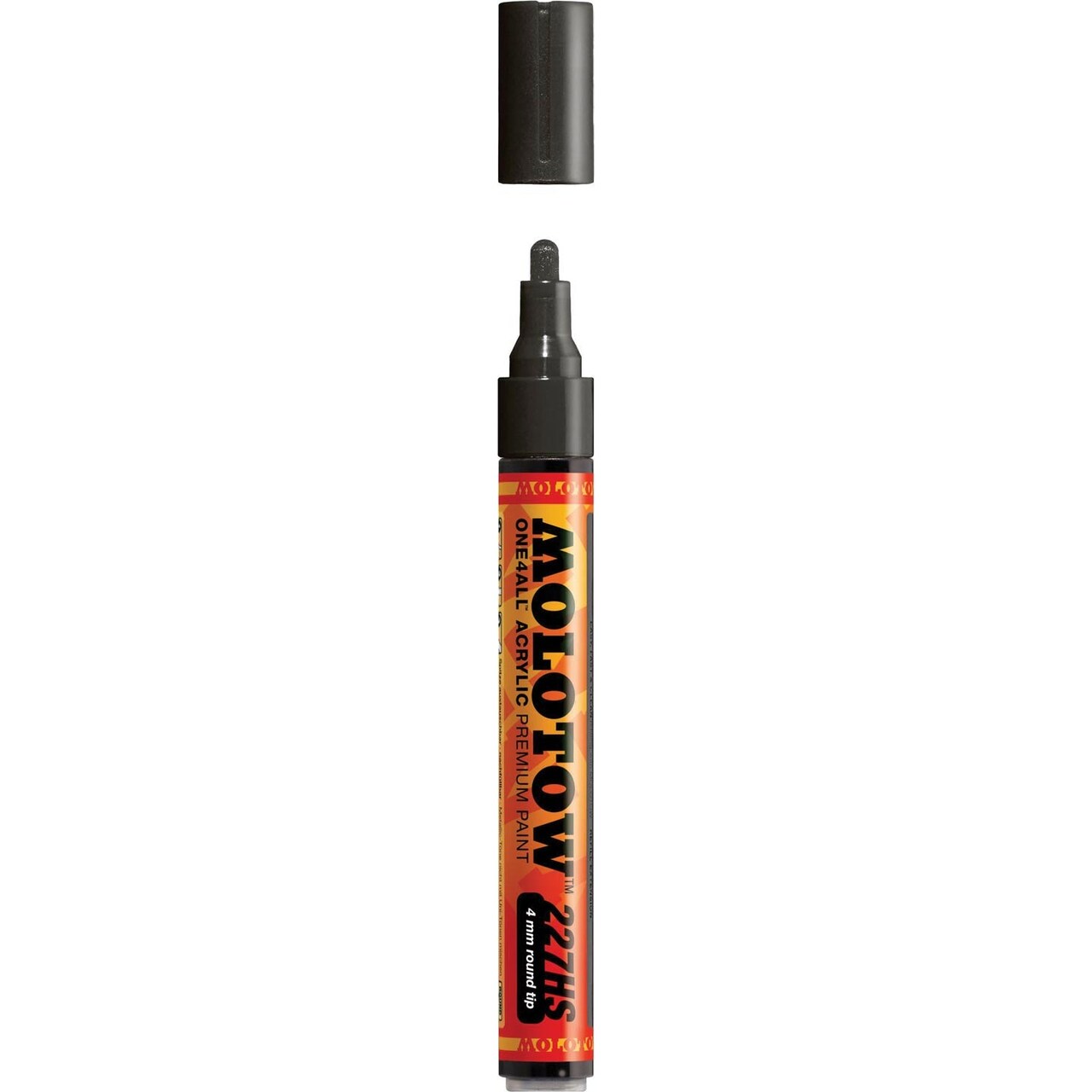 Molotow One4All Acrylic Paint Marker - Signal Black - 4mm Bullet Tip
